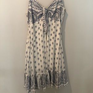 Blue and white sundress